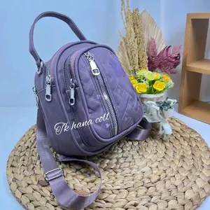 Bagpack korean 2in1 res samping UK 18x20Cm Wanita Backpack