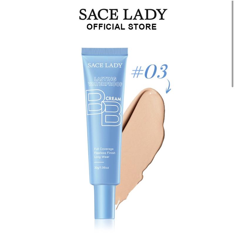 Kem nền BB SACE LADY chống thấm nước lâu trôi 30g tone sáng tặng mút trang điểm 8