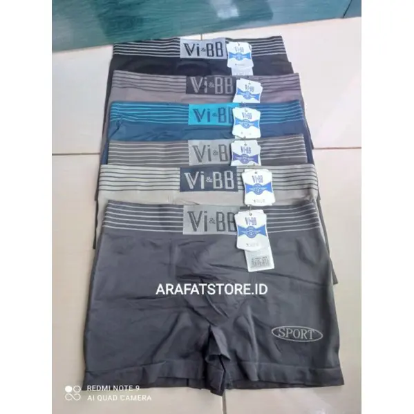 CELANA DALAM DEWASA BOXER PRIA PREMIUM IMPORT VI&BB Motif Nyaman 2