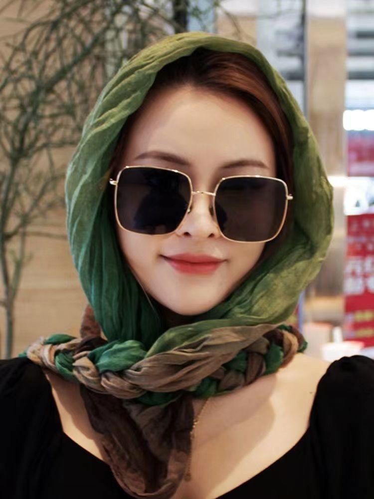 Product Introduction of Khăn Quàng quàng cổ Bện Phong Cách Dân Tộc, Làm Bằng Bông Và Vải Lanh, In Hình Người Nổi Tiếng Trên Internet Phổ Biến Khăn Choàng, Khăn Quàng cổ Toque, Khăn Quàng lụa, Sử Dụng Kép, Thích Hợp Cho Tất Cả Các Mùa, Khăn Quàng quàng cổ Dài 15