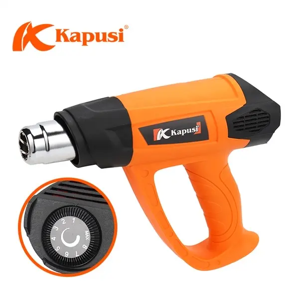 Máy khò nhiệt 2000W KAPUSI Japan, nhựa cao cấp, Đầu nòng inox 304 chỉnh nhiệt 0