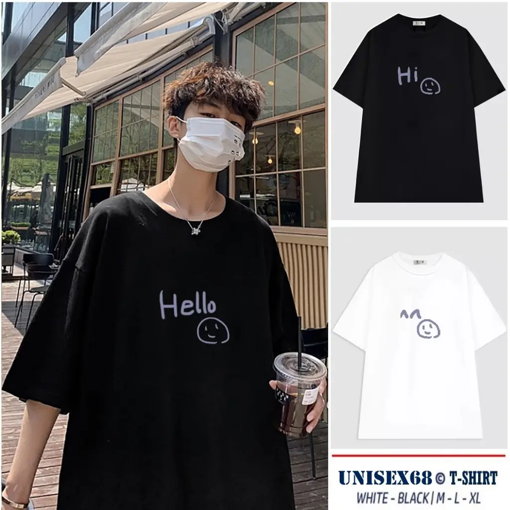 Áo thun Nam Nữ Unisex tay lỡ TS02, Áo Phông From rộng Basic oversize style Đường Phố Menswear Cổ Tròn