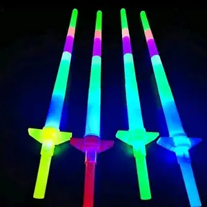 Mainan Anak Pedang pedangan Lampu LED Nyala Bisa di Lipat