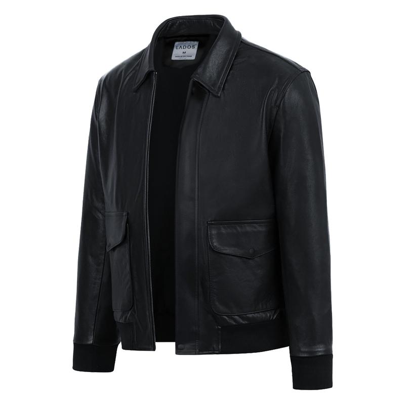 Áo Khoác Da lót chằn gòn PILOT cao cấp LADOS - 2098 chống trầy siêu tốt, bền bỉ, mạnh mẽ nam tính