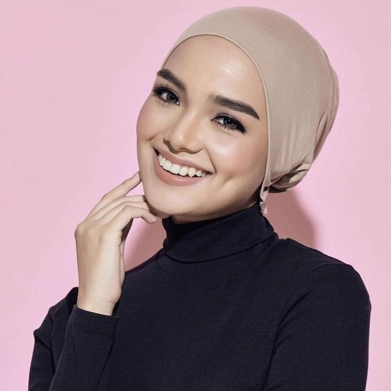 Mũ Turban Bông, Màu Trơn Trùm Kín, Dành Cho Nữ, Mũ Dưới, Mũ Trùm Đầu, Cổ Và Đầu, Dưới, U1A3, 1 Mảnh 1