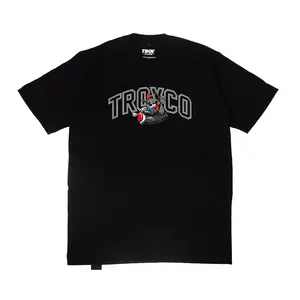 Troy Company Tshirt Black Raccoon - Kaos Pria Lengan Pendek Hitam MT 2115