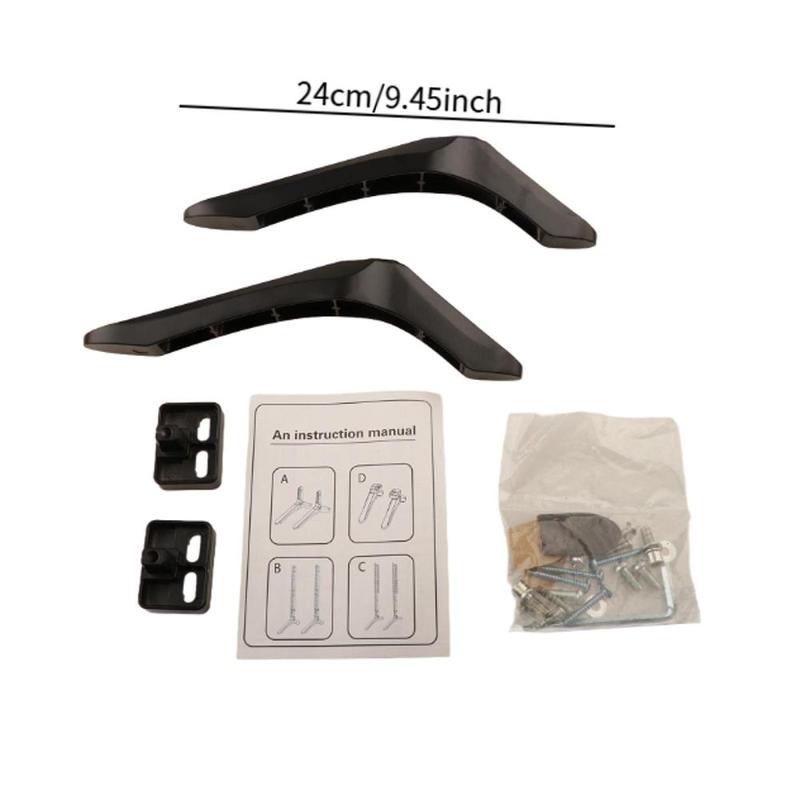 Product Introduction of 2x Table Top TV Stand Base Replacement Sturdy with Screw Television Table Base Anti Slip Strong Load Bearing for Most TVs 0