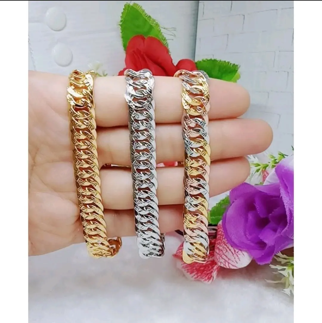 gelang sisik naga mini Perempuan Gold Silver Titanium Emas Bracelets