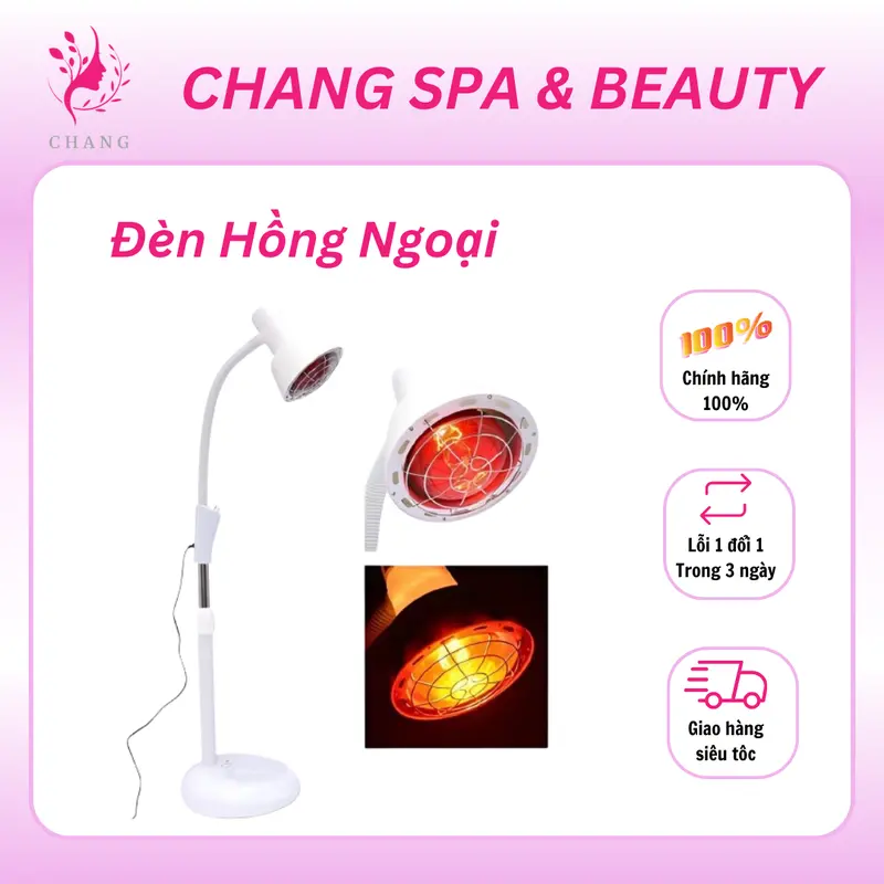 Đèn Hồng Ngoại Trị Liệu Dưỡng Sinh, Điều Chỉnh Cường Độ Sáng, Tăng Giảm Chiều Cao Dùng Trong Spa - Gia Đình Nữ 0
