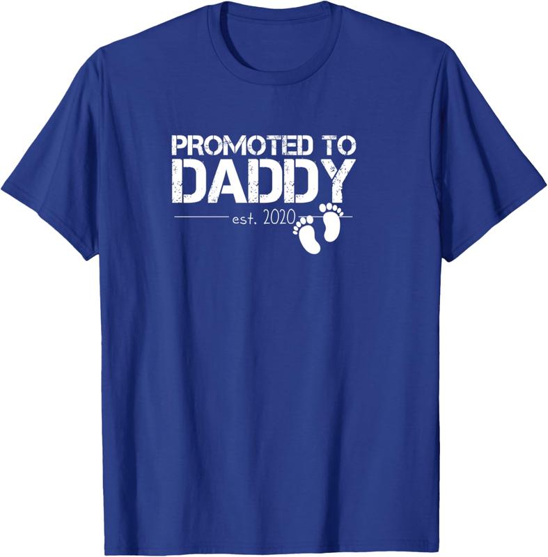 Mens Promoted To Daddy Est 2020 T Shirt Future New Dad Baby Gift Mens Promoted To Daddy Est 2020 T Shirt Future New Dad Baby Gift