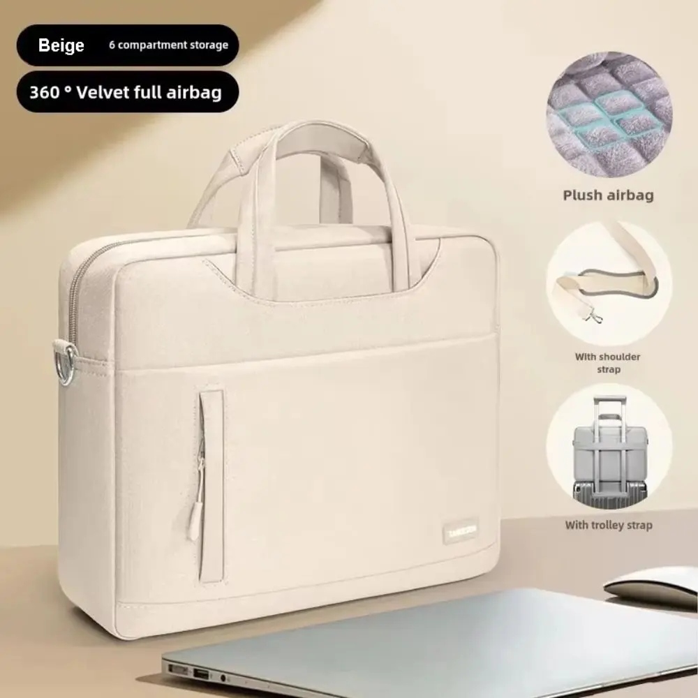New 13/14/15inch Laptop Sleeve Case Shockproof Multilayer Laptop Handbag Large Capacity Universal Shoulder Bag Business