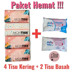 Paket Tisu Kering + Tisu Basah (Montis/Mitu)