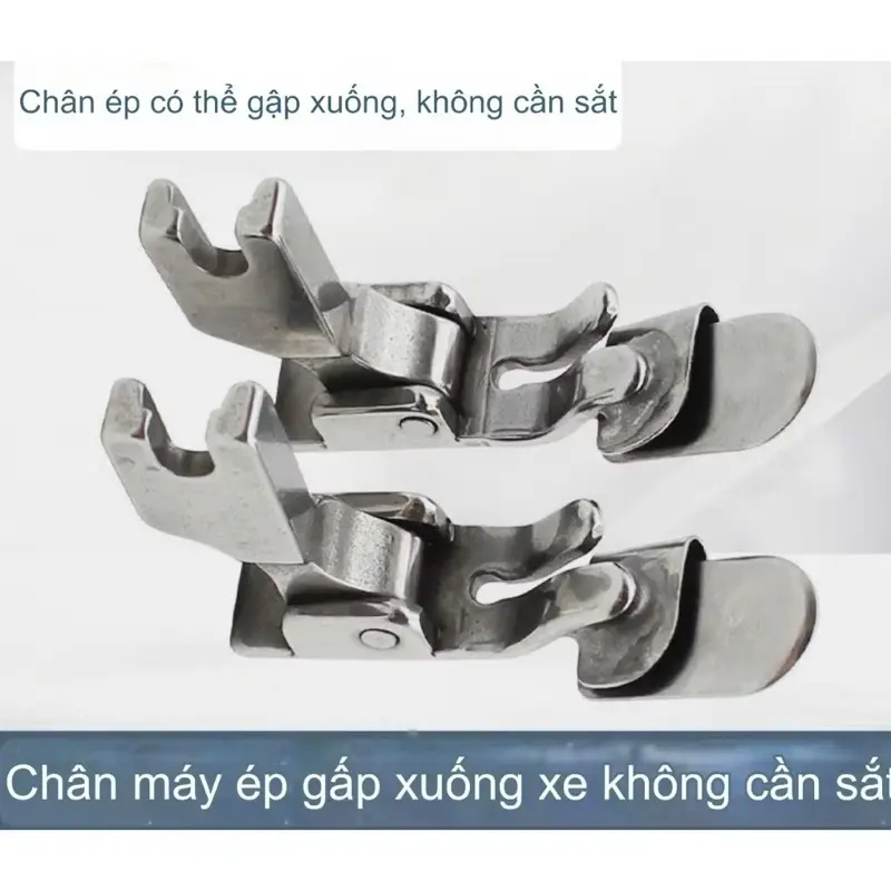 ￼Chân vịt may ghép gấp mí, may bẻ lai dùng cho máy may 1 kim công nghiệp 6