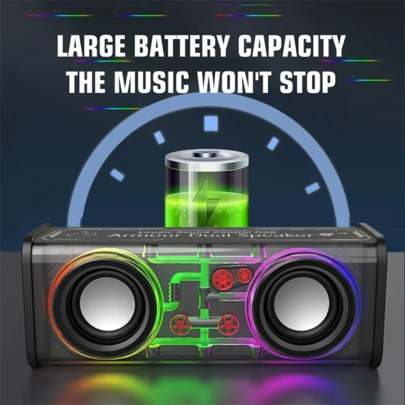 Portable TWS RGB V8 speaker bluetooth subwoofer V8 speaker bluetooth subwoofer Boombox Wireless Stereo surround audio portabel nirkabel 10w Bluetooth peakers soundbar 5