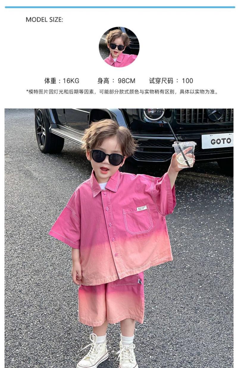 Product Introduction of Bộ Đồ Mùa Hè Cho Bé Trai, Hàng Mới Về Năm 2024, Thiết Kế Cậu Bé Phù Sa, Bộ Đồ Trẻ Em, Áo Sơ Mi Ngắn Tay, Bộ Đồ Mùa Hè Dopamine Hai Mảnh, Bộ Sưu Tập 1329 6