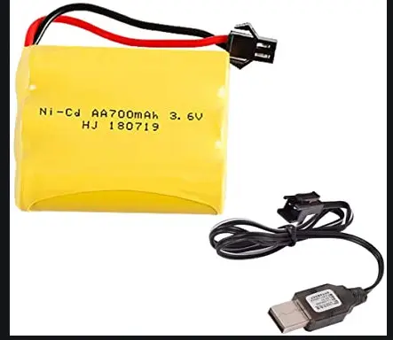 Pin kèm sạc 3.6v 700mah Xe điều khiển từ xa NICD loại tốt 2