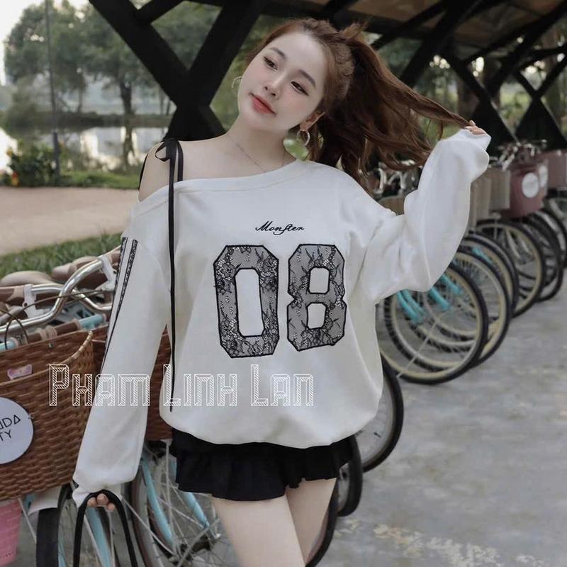 Áo thun nữ lệch vai tay dài số 08 cực xinh (T7.5). 2