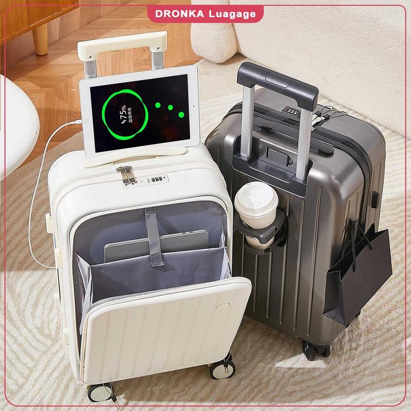 DRONKA กระเป๋าเดินทางขนาดใหญ่ กระเป๋าเดินทาง 20 นิ้ว สามารถใส่โน้ตบุ๊ค ...