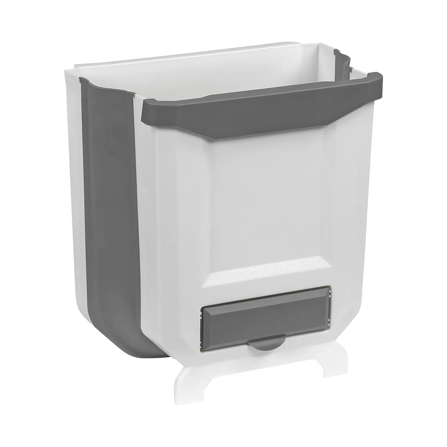 Folding Hanging Trash Can, Collapsible Home Recycle Trash Cans 9 litre Waste Bins Gabage Storage For Home Kitchen Cabinet Bathroom Car Office