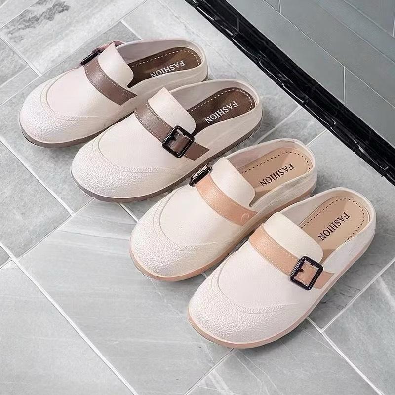 BBBB-809【Gấu Trúc Anh】- Giày Lỗ Bao Đầu nữ 2024 đế dày mùa hè 3 màu DéP Shoes dép  giả 8