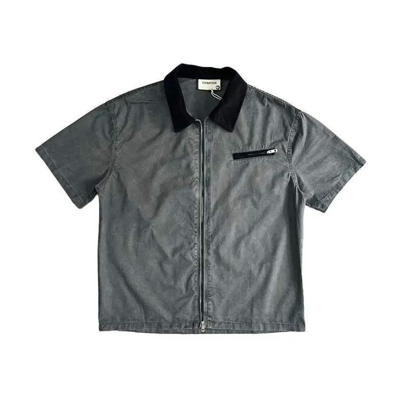 Áo sơmi cộc tay Vintage Zoewatson B2625 Buivintage vải thô cao cấp mềm mịn.