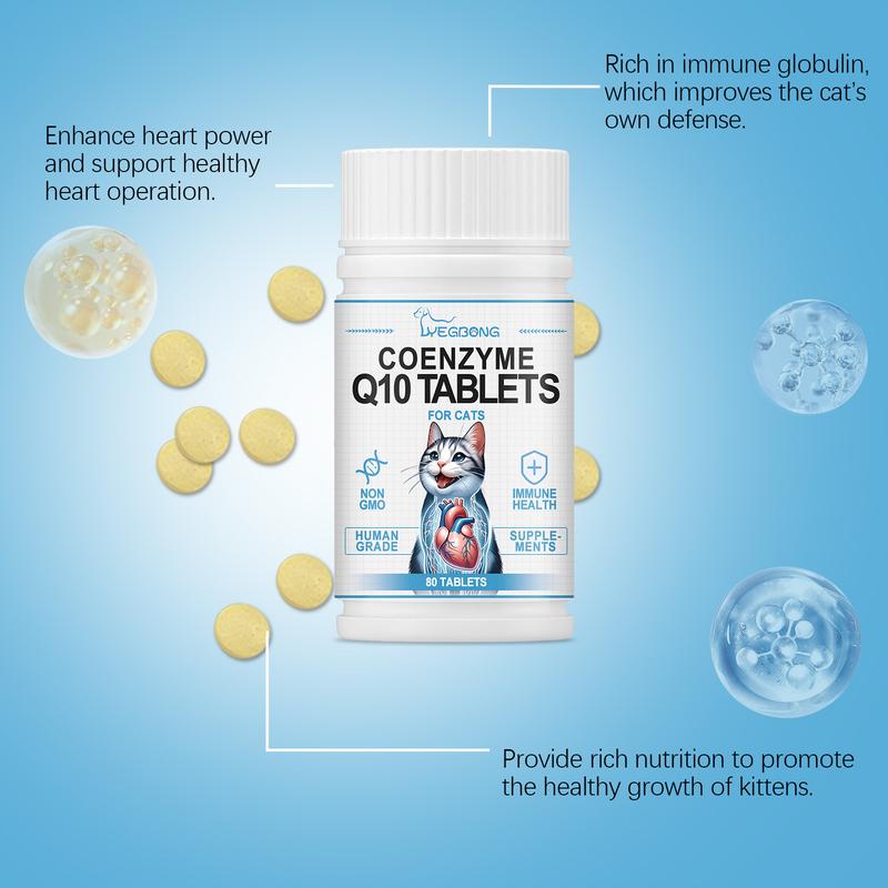 Product Introduction of [OY Pet Shop] Cat Coenzyme Tablets Guard Health and Vitality Exclusive for Cats Coenzyme Q10 Absorption Nutrition Supplement 6