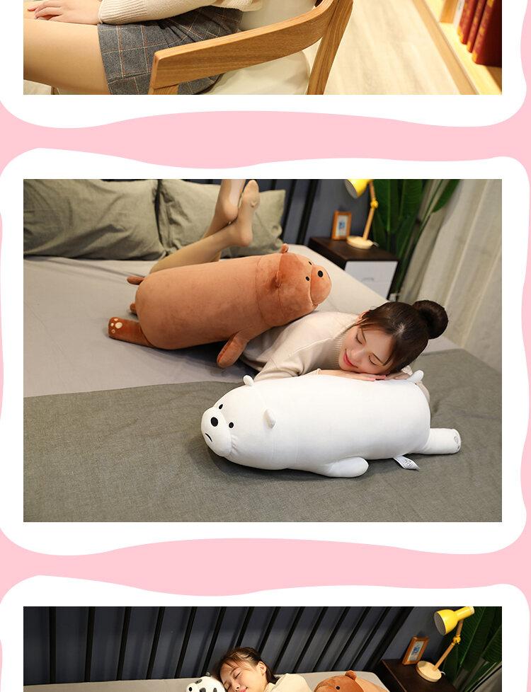 Product Introduction of ตุ๊กตา Bare Bears ต้นฉบับ มีให้เลือกเป็น Grizzly, Panda และ Ice Bear ตุ๊กตา Kawaii We Bare Bears Plush Peluche เหมาะสำหรับเบาะข้างเตียง ไอเดียของขวัญที่ดี 7