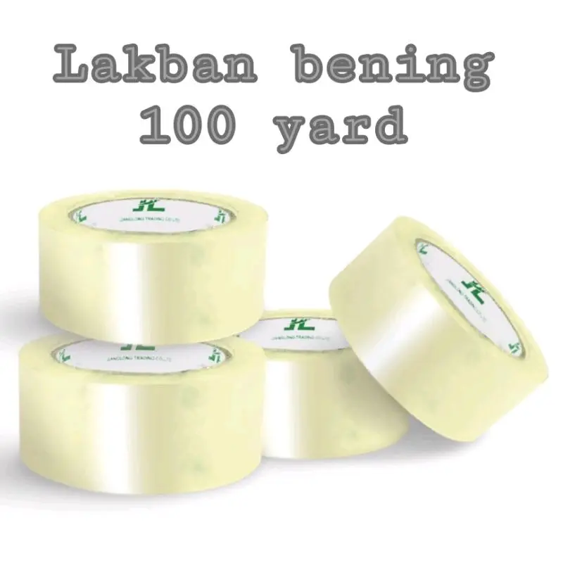 Lakban Bening / Opp Tape 48mm x 100Yard x 48 Micron lakban bening coklat 0