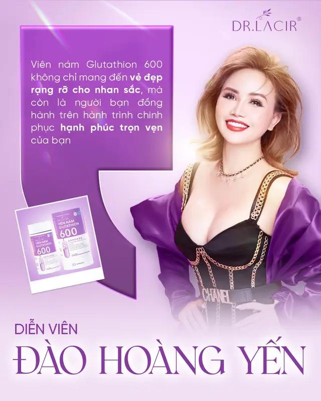 Phiên Bản Tím Ấn Tượng - Viên Uống Glutathion 600 - Hộp 30 Viên - Viên uống không sử dụng cho nam 2