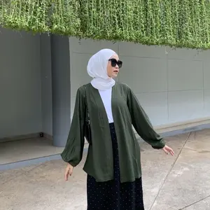 Raya Outer - Cardigan Wanita - Outer Cardi - Cardigan Simple polos