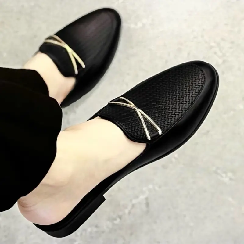 Giày Lười Da Nam-Sục-Giày Hở Gót-Phong Cách Trẻ Trung Sang Trọng Đế Cao Su Tính Shoes Size 38-39-40-41-42-43 Sục X 3