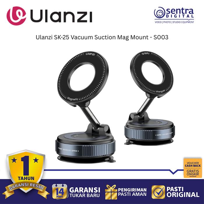 Gambar Ulanzi SK-25 S003 Magnetic Suction Mount – Dudukan Vakum Profesional untuk Kamera, Lampu, dan Aksesori Vlogging dari Sentra Digital Kota Surabaya Tokopedia