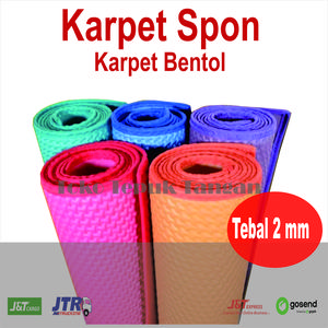 KARPET LANTAI BENTOL JUMBO / KARPET SPONS MERCY / Tikar SPONS MURAH Tikar Lantai Anti Air Tebal 2mm Mudah Dicuci & Dibawa