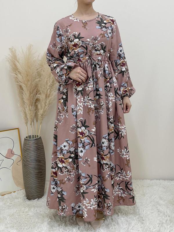 Women's Classy V Neck Bishop Sleeve Casual Vacation Maxi Dress Women's Classy V Neck Bishop Sleeve Casual Vacation Maxi Dress