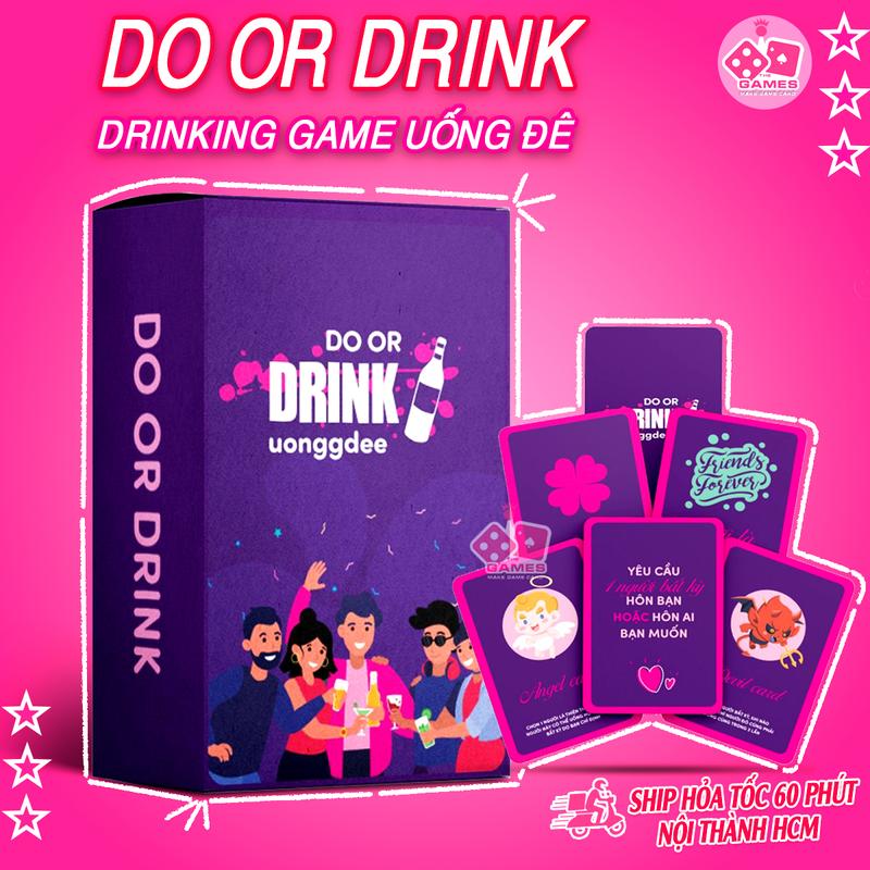 Bộ bài Do or Drink Drinking game uống rượu 84 lá cơ bản,cho nhóm bạn cặp đôi trong bữa nhậu