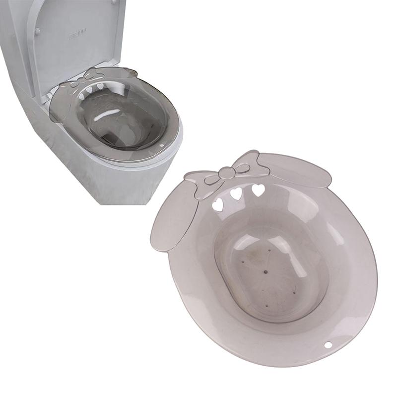 Chậu rửa bồn cầu, bồn tắm Sitz, cho các bộ phận riêng tư, thích hợp cho phụ nữ mang thai, bệnh nhân cao tuổi, chậu bồn tắm Sitz, có bồn cầu 2