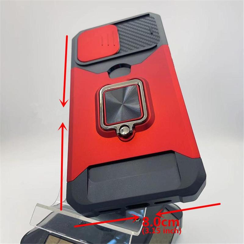 Shockproof Hard Phone Case with Stand & Card Slot, Anti-fall Phone Protective Cover Compatible with iPhone Series, National Day Offers 2