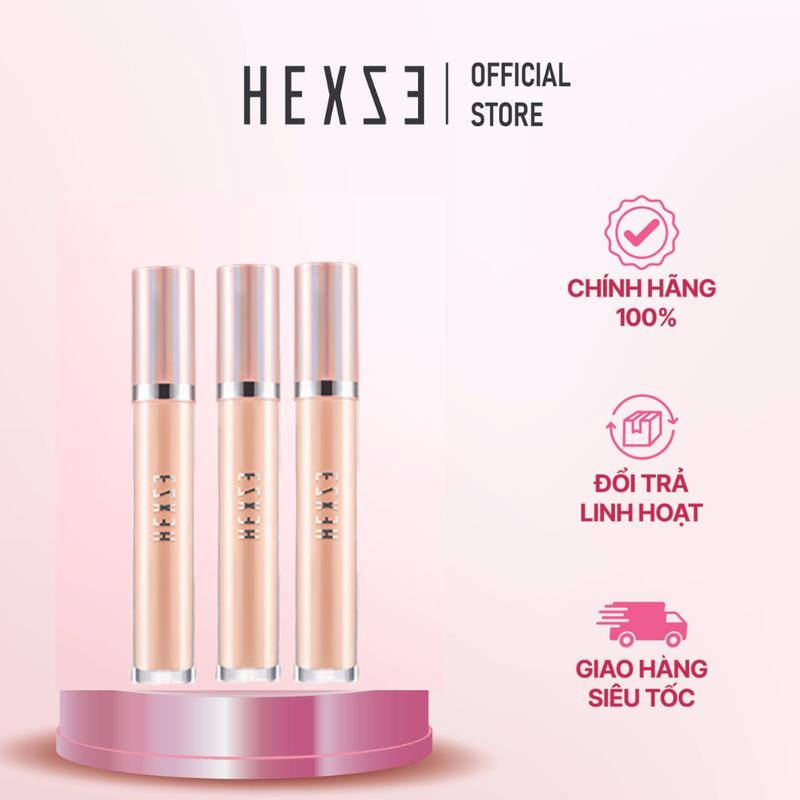  HEXZE Kem Che Khuyết Điểm Dạng Lỏng Độ Che Phủ Cao Mỏng Nhẹ Tự Nhiên Cho Mọi Loại Da 