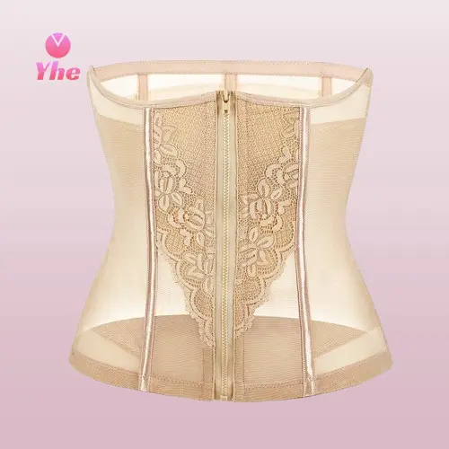 Thể dục đồ lót thắt lưng bụng Zipper Breathable vật liệu liền mạch đường may gen  nịt