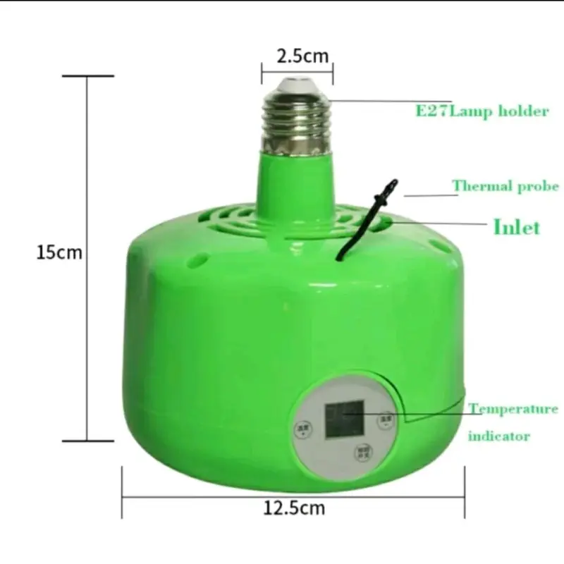 Pemanas otomatis blower penghangat kandang ayam lampu pemanas mesin tetas telur Heater 2