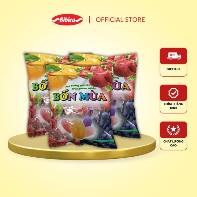Combo 10 Kẹo Cứng Trái Cây Bốn Mùa Bibica 70g