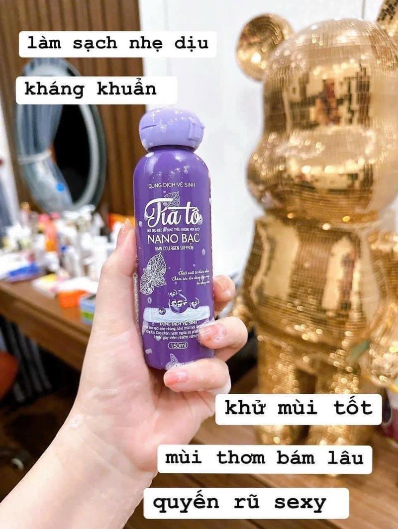 Product Introduction of Combo 4  lọ  vệ sinh tía tô nano bạc 1