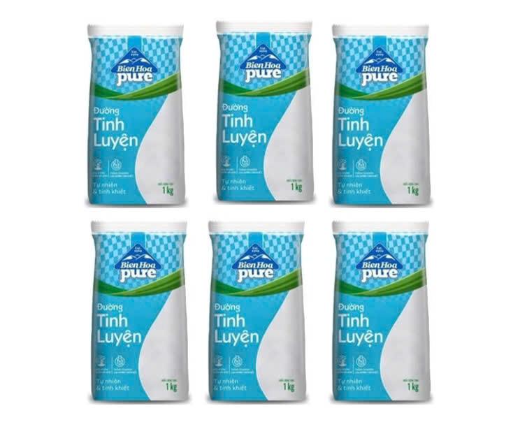 Combo 6Kg đường Biên Hoà - mỗi túi 1 kg - đường nhiễn
