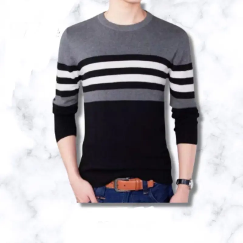 SWEATER RAJUT PRIA CROSSLINE HIGHT QUALITY Tebal 4