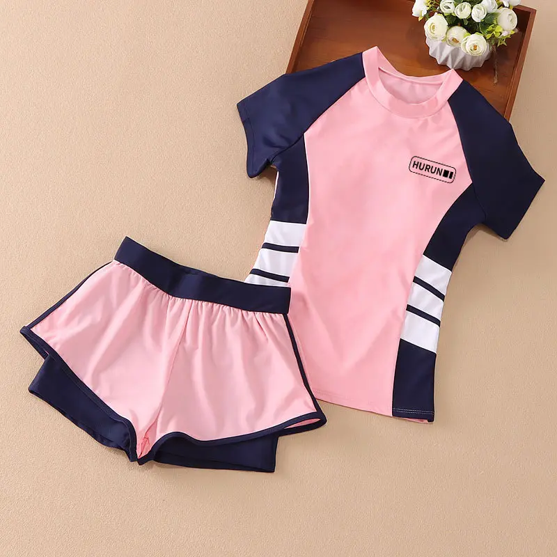 Baju Renang Kanak-kanak, Huurun, Baju Renang Musim Panas Perempuan, Pakaian Renang Belah Kanak-kanak Besar Perempuan, Pakaian Renang Gadis Baru, Borong