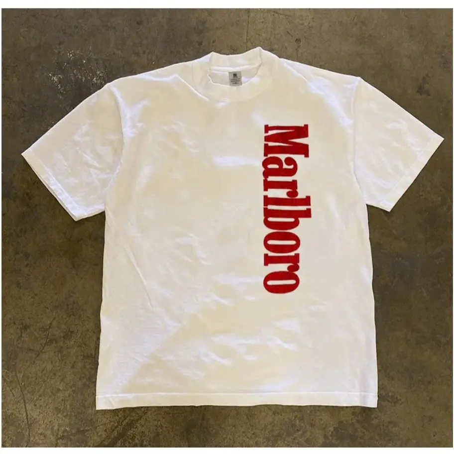 Áo Thun Hè Cổ Tròn Nam Nữ Tay Lỡ In 2 Mặt Phối Chữ MARLBORO Sành Điệu, Chất Liệu Cotton Khô Mềm Mịn Thoáng Khí Sành Đệu M2