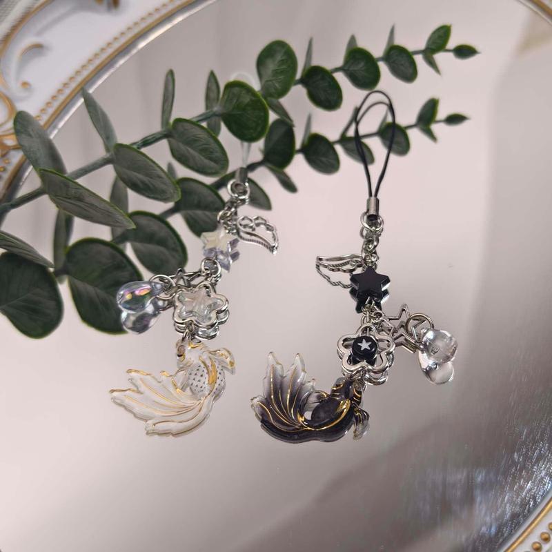 Phone Charm, Koi Fish Design Mobile Phone Strap, Phone Lanyard Charm, Fashion Phone Accessories for Women & Girls 5