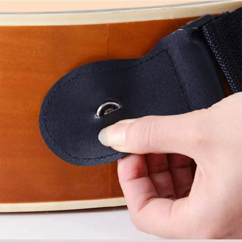 Guitar Strap Locks End Pins, 2 Counts Tail Nail Lock Button Pegs Screw Flat Head for Acoustic Classical Electric Guitar Bass Ukulele 6