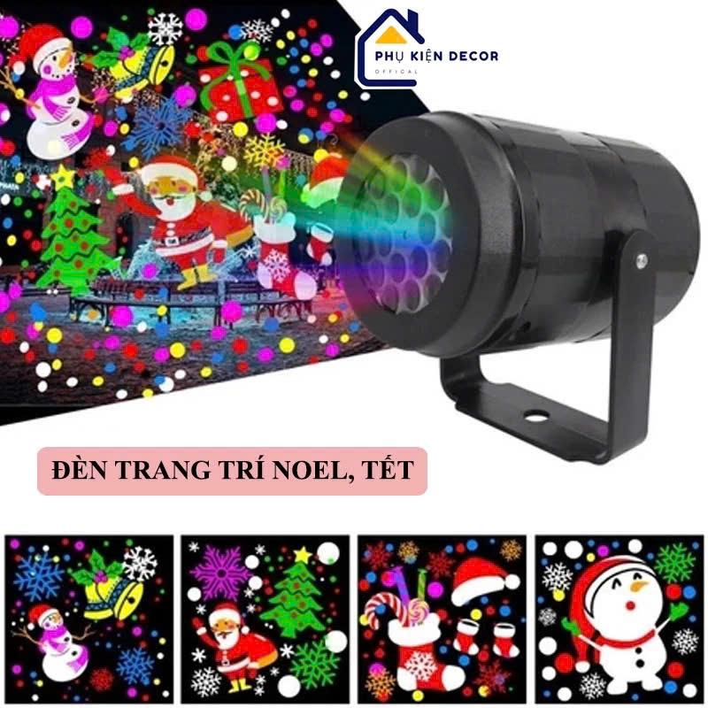 (HOT- NOEL) Đèn LED Chiếu Hình Bông Tuyết Xoay 360 Độ Trang Trí NOEL- Giáng Sinh 5