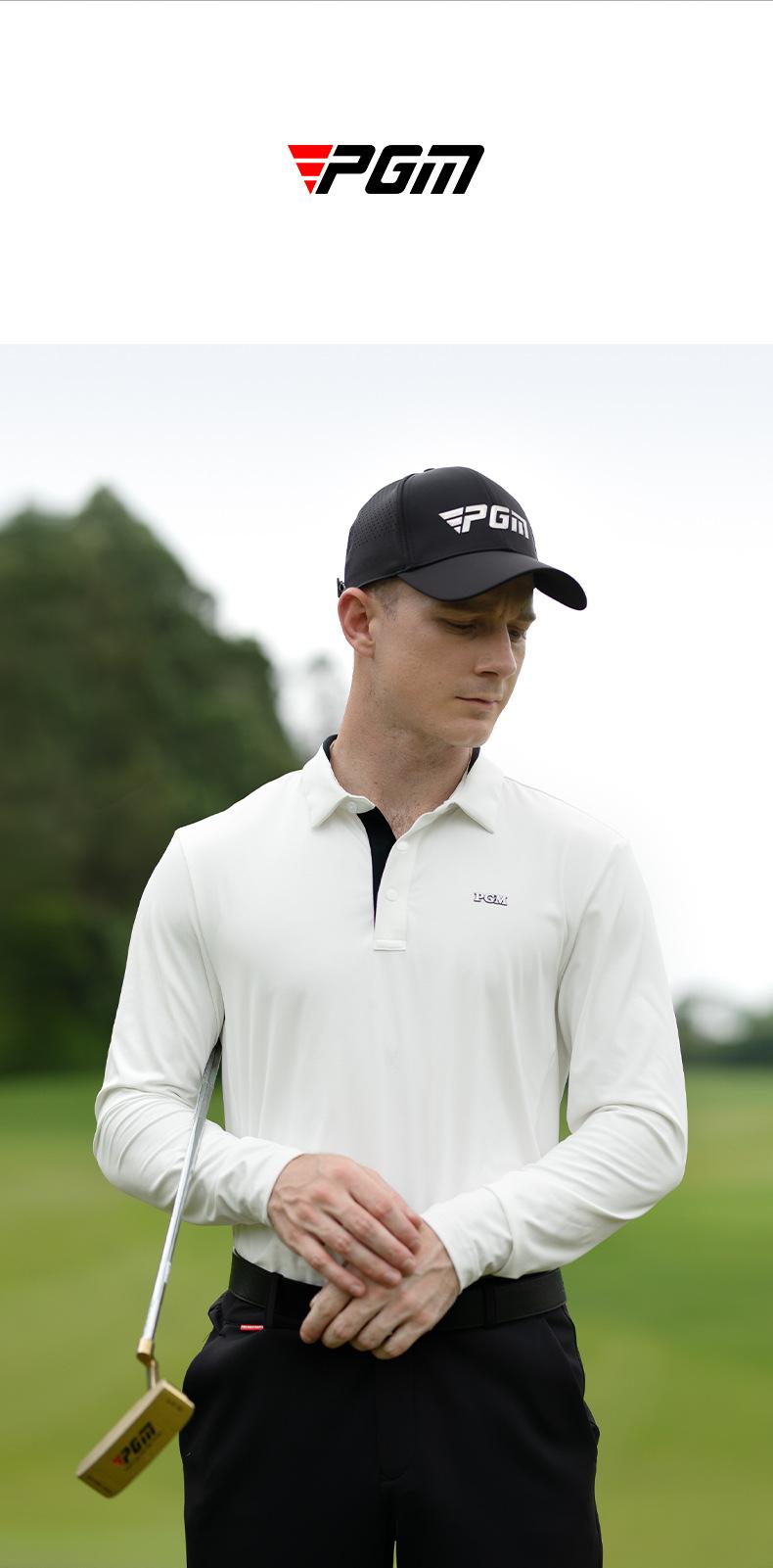 Product Introduction of [PGM] Golf Clothing Men's Long-Sleeved T-shirt Autumn and Winter Sports Menswear Clothing Polo Shirt Polo Collar Top Yf629 14